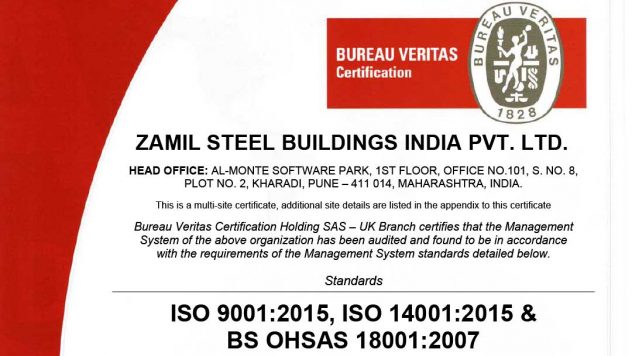 Zamil Steel India achieves IMS certification